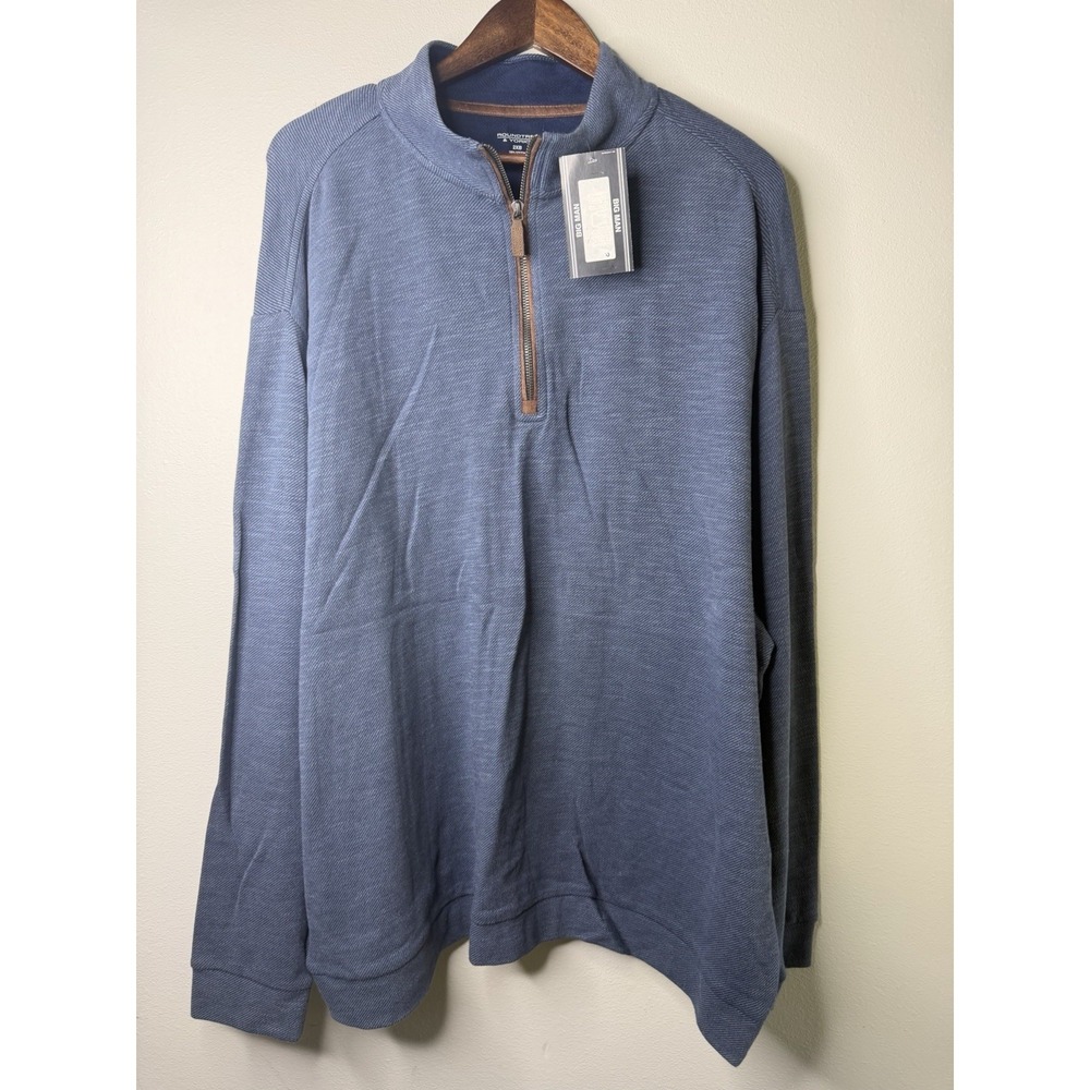 New Roundtree & Yorke Men's Sweater‎ Navy Color Size 2XB  NWT  Big & Tall